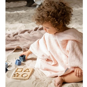 Детское полотенце-пончо LUKNO, морозное утро
